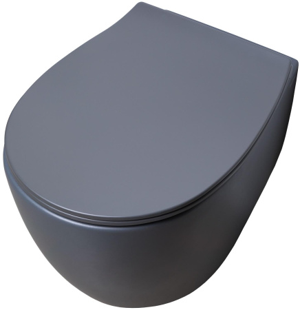 Чаша унитаза подвесная Allen Brau Fantasy 4.11004.AN цвет черный без сиденья безободковая каскадный смыв