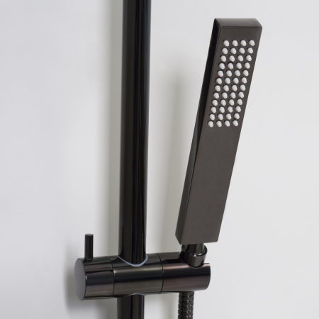 Душевая стойка WasserKRAFT Glan A16701 настенная цвет черный