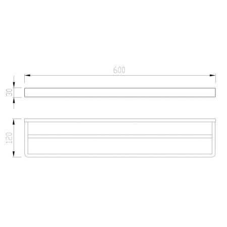 Полотенцедержатель ABBER Westen AA1756B