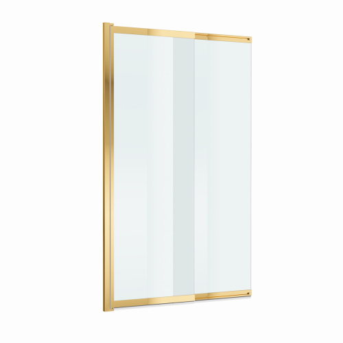 Душевая шторка на ванну BelBagno LUCE LUCE-VF-11-90/145-C-ORO 90х145 стекло рифленое профиль золото ориентация универсальная - фото 4
