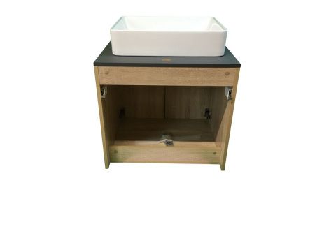 Тумба с раковиной Sintesi STL.W7023_SIN-LVB-APP-407 60х60 подвесная цвет коричневый