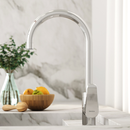 Смеситель для кухни Damixa Merkur 400730000 на раковину/на столешницу хром без термостата - фото 3
