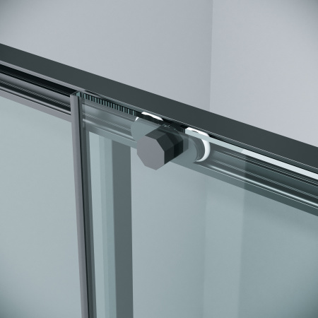 Душевая дверь Grossman Style 100.K33.05.130.21.00 130х195 стекло прозрачное профиль черный матовый