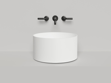 Раковина из искусственного камня S-Stone Salini ARMONIA 130422M 50х50 накладная цвет белый без отверстий под смеситель