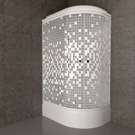 Душевая кабина Тритон Коралл Щ0000061819 120х80 асимметричная с крышей ориентация левая