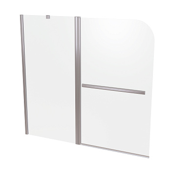 Душевая шторка на ванну Taliente TA-1214CP 120х140 стекло прозрачное профиль хром глянцевый ориентация универсальная