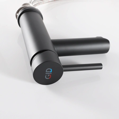 Смеситель Gid Cascada Berlin SS080-BM-K (SS080BMK) на раковину черный матовый