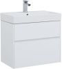 Тумба с раковиной Aquanet Бруклин 00212597 70х40 подвесная цвет белый