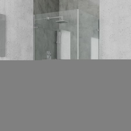 Душевой уголок Ambassador Abner 10011106 100х100 стекло прозрачное профиль хром без поддона