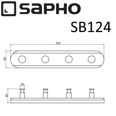 Крючок Sapho SAMBA SB124