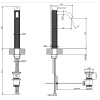 Смеситель Gessi Gessi316 54404#707 на раковину черный