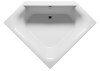 Ванна акриловая Riho AUSTIN B005001005 145х145 пристенная асимметричная без ножек