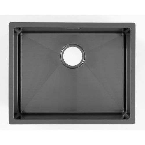 Кухонная мойка Grandex Aqua 5041743 54х44 цвет графит поверхность матовая - фото 5