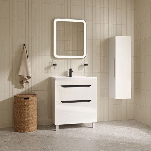 Тумба с раковиной IDDIS Ray RAY70WFi95K 71х47х84 напольная цвет белый - фото 2