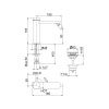 Смеситель Webert Coral CO840102560 на биде черный