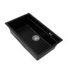 Кухонная мойка Grandex Aqua 500305 75х45 цвет черный поверхность матовая