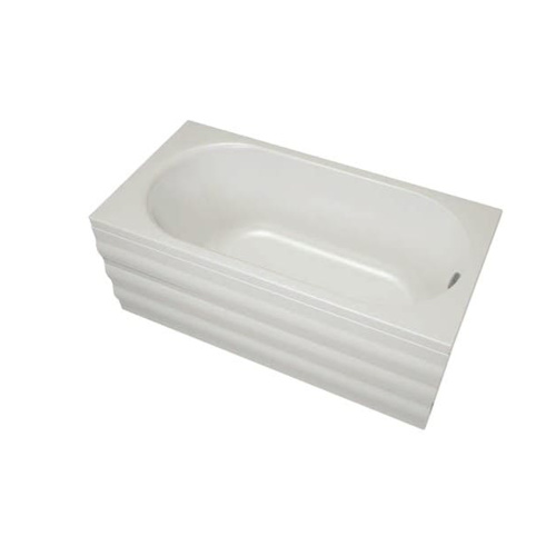 Ванна акриловая Aquanika Round A1015075024 150х75 пристенная прямоугольная без каркаса - фото 3 Ванна акриловая Aquanika Round A1015075024 150х75 пристенная прямоугольная без каркаса - фото 3