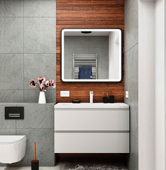 Тумба под раковину Art&Max BIANCHI AM-Bianchi-900-2C-SO-BM 90х48х55 подвесная цвет белый матовый