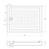 Душевой поддон акриловый Cezares TRAY-A-AH-120/90-15-W0 120х90 белый с ножками