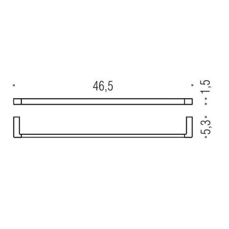 Полотенцедержатель Colombo MiniQ B5010.HPS1