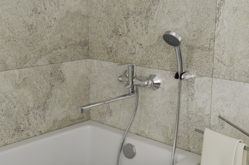 Смеситель для ванны Rush Fiji FI1835-51 настенный хром - фото 3