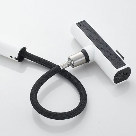 Смеситель для кухни Shevanik S263C на мойку белый