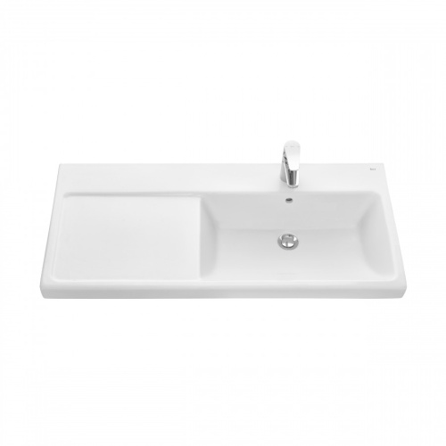 Раковина из сантехнического фарфора Roca The Gap Plus 73270ME004 100х46 накладная цвет белый - фото 3