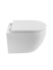 Унитаз подвесной BelBagno COMPATTO BB003CH-TOR/SC белый с сиденьем микролифт безободковый смыв торнадо