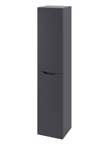 Шкаф-пенал Orange Line Li-35Pug 35х35х165 подвесной цвет серый - фото 3