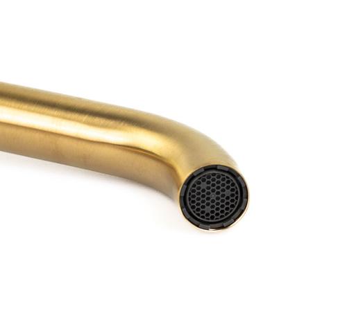 Смеситель Emmevi Filobrass 85003/ORS на раковину золото брашированное - фото 4