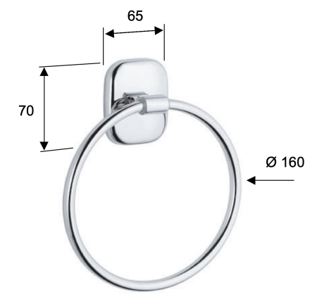 Полотенцедержатель Remer Suite SU44CR