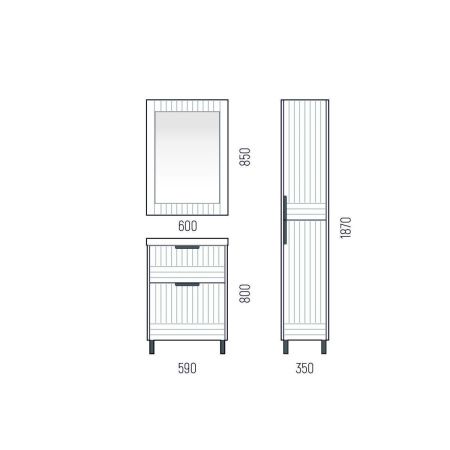 Зеркало Corozo Терра SD-00001326 60х90