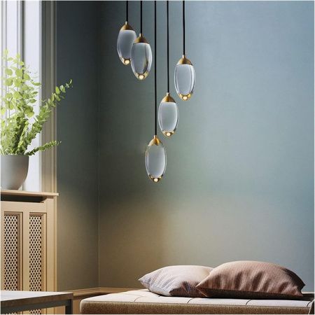 Светильник потолочный Delight Collection Celestial (Целестиал) MT8848-5H brass
