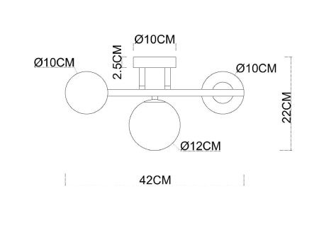 Бра Arte Lamp Gemini (Гемини) A2243PL-3BK