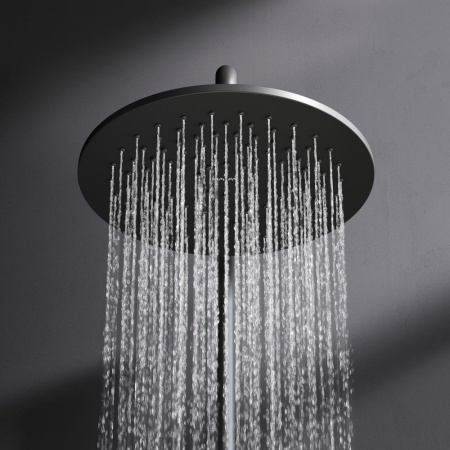 Душевая стойка Am.Pm Inspire V2.0 F0750A522 настенная цвет черный с термостатом