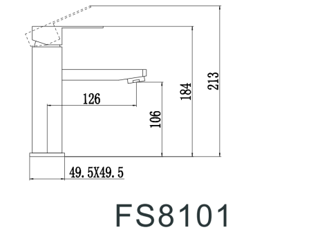 Смеситель Fmark FS8101 на раковину сатин