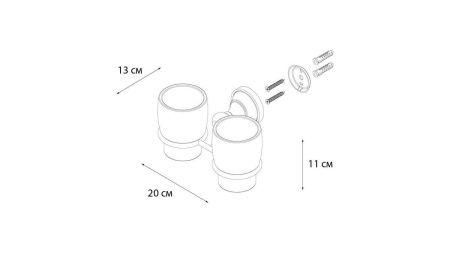 Стакан для зубных щеток Fixsen Bogema FX-78507