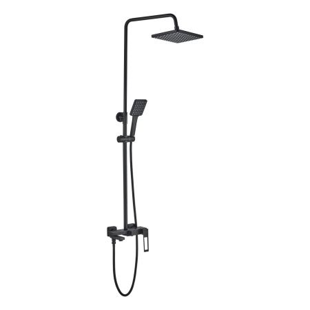 Душевая стойка Haiba HB24817-7 настенная цвет черный