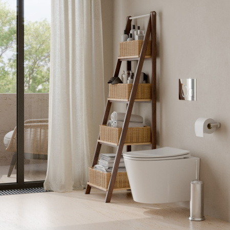 Комплект унитаз с инталляцией и клавишей смыва Iberica Blanca BURGOS ALTO IB001.BRA.234.8131