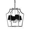 Люстра подвесная Lumina Deco Montero (Монтеро) LDP 1249-4 CHR+BK