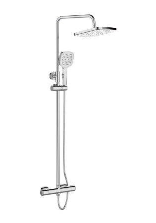 Душевая стойка Orange Thermo T02S4-912cr настенная цвет хром с термостатом