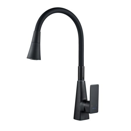 Смеситель для кухни Shevanik S543H-3 на мойку черный