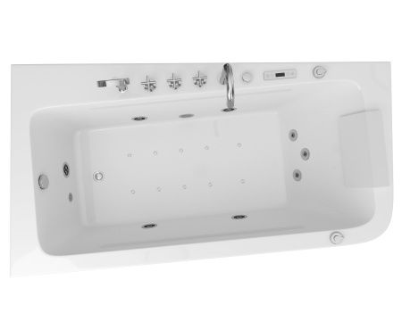 Ванна акриловая Grossman GR-17095R 170х95 пристенная асимметричная с ножками