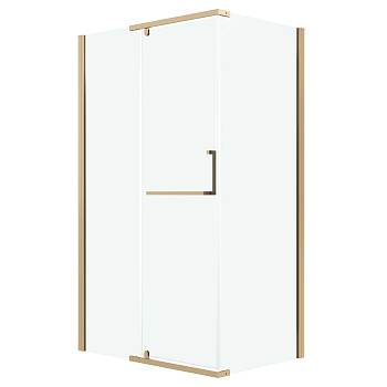 Душевой уголок Grossman Pragma 120.K33.03.1290.32.00 120х90 стекло прозрачное профиль золото матовое без поддона