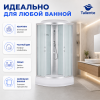 Душевая кабина Taliente TA-9091M 90х90 четверть круга с крышей ориентация универсальная
