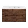 Тумба под раковину Vincea Mia Slim VMC-2MC900S1RW 90х40 подвесная цвет коричневый