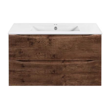 Тумба под раковину Vincea Mia Slim VMC-2MC900S1RW 90х40 подвесная цвет коричневый