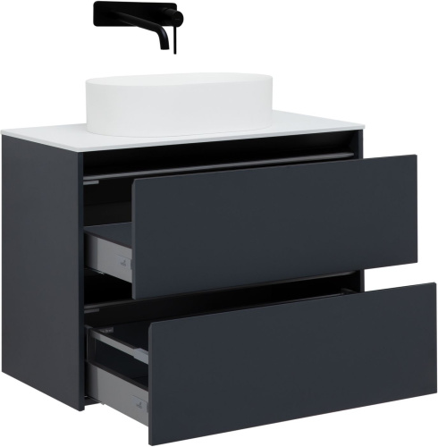 Тумба под раковину Allen Brau Activity 1.34005.AM 90х46х65 подвесная цвет черный - фото 4