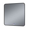 Зеркало с подсветкой и антизапотевателем Grossman ELEGANS-норма BLACK 1780802 80х80 подвесное