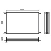 Монтажная рама для зеркального шкафа Emco Asis 9897 000 21